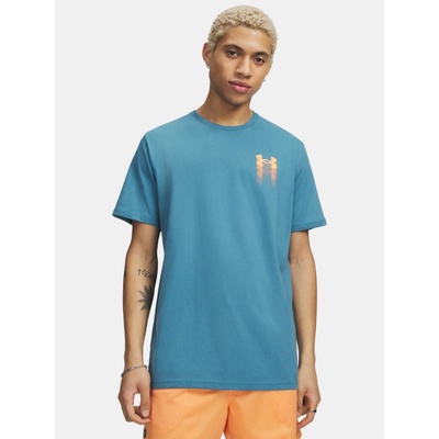 Under Armour UA M Blur logo SS modré