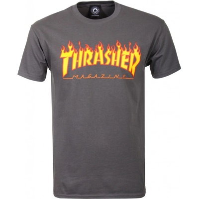 Thrasher Flame Logo charcoal