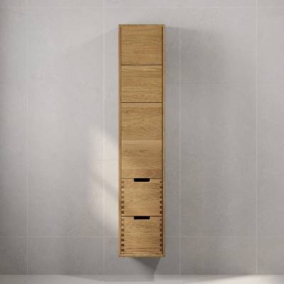 Bath Deluxe Шкаф за баня gribskov 175 см бежов/дъб (bt0216)