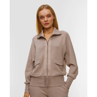 Varley dámská mikina Roxbury Zip Through Hnědá