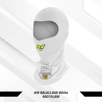 P1 Racewear P1 AIR balaclava kukla (FIA 8856-2018) bílá