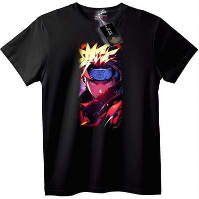 NOONEBRAND Тениска Naruto Uzumaki Anime - L, Black