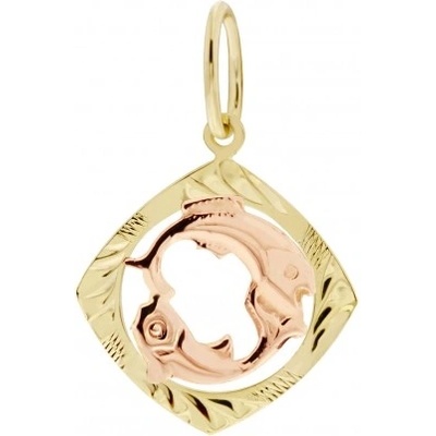 Luxur Zvěrokruh přívěsek ve tvaru znamení ze žlutého zlata Panna 32 2 0066.5ZC0.0.48.000.21.PAN