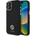 GUESS Силиконов 4G калъф Guess Logo Strass за iPhone 16 - черен (3666339328764)