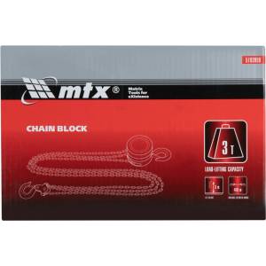 MTX Ръчен верижен подемник mtx 3 т, 3 м - 5193959