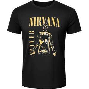 ROCK OFF мъжка тениска Nirvana - Sliver - BL - Carbon - ROCK OFF - NIRVCBN102MB