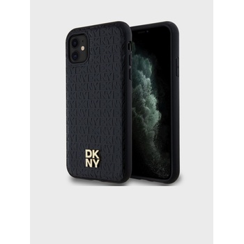 DKNY Заден капак от PU кожа с повтарящ се модел и лого Magsafe за iPhone 11 Black DKNY DKNY | Cheren | ЖЕНИ | UNI