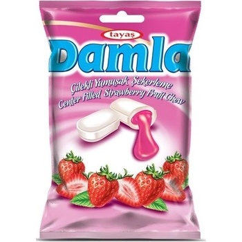 Tayas Damla Пълнени карамели с вкус на ягода 90гр