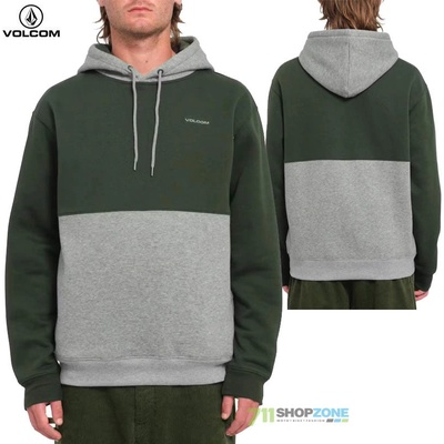Volcom Divided Po Dark Forest pánska mikina cez hlavu