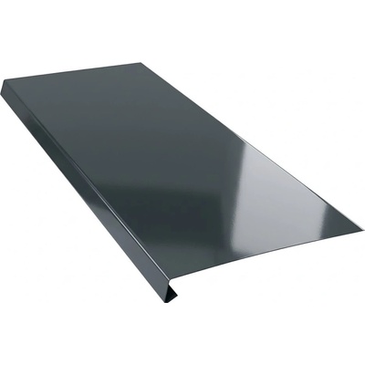 PorTec Odkvapový plech 12 cm 2 m pozink RAL 7016 antracit lesklá