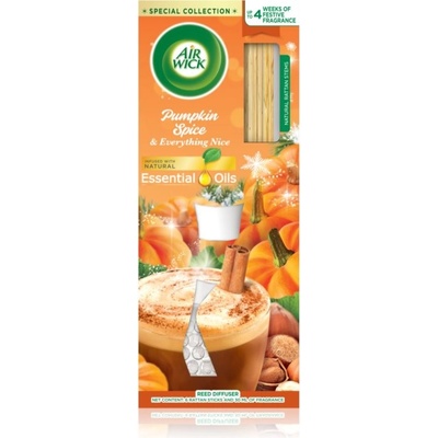 Air Wick Reed Diffuser Pumpkin Spice & Everything Fine aróma difuzér s náplňou 25 ml