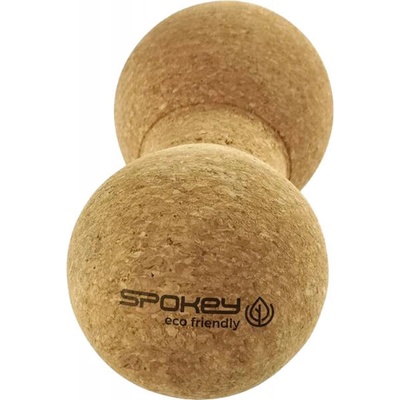 Spokey DOUBLE OAK hnedá Dvojitá masážna loptička