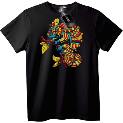 NOONEBRAND Тениска с Цветен Хамелеон - 6XL, White