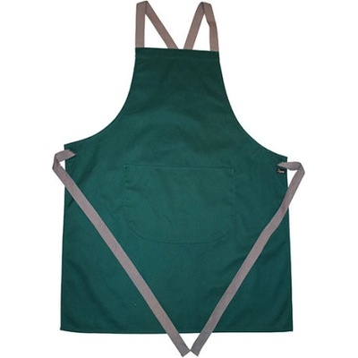 Dennys London Unisex dlouhá zástěra s laclem DP130 Bottle Green