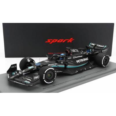 SPARK MODEL MERCEDES GP F1 W14 TEAM MERCEDES-AMG PETRONAS FORMULA ONE N 63 SEASON 2023 GEORGE RUSSEL - MATT BLACK 1:18