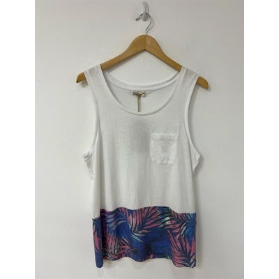 Another Influence Men's Muscle Vest - White