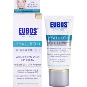 EUBOS Слънцезащитен крем SPF 20 , Eubos Hyaluron Repair & Protect , 50 мл