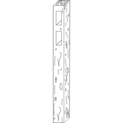 Ferobet Plot farmářský Sloupek 2 140×140×1450 mm natur reliéfní staré dřevo