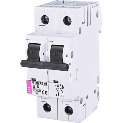 Eti-Polam Nadproudový 2P B 6A 10kA AC ETIMAT10 002123712