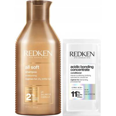 Redken All Soft šampon pro suché a lámavé vlasy s arganovým olejem 300 ml