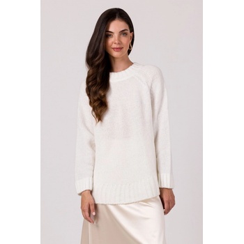 BK105 Pullover batwing sweater white