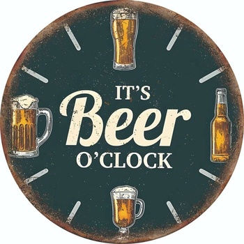 Ceduľa It is beer o Clock