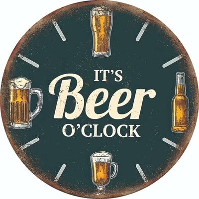 Ceduľa It is beer o Clock