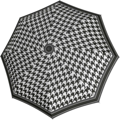 Doppler Fiber Havanna Black a White dámský skládací deštník