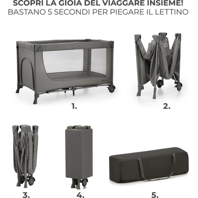 KinderKraft JOY 2 HAPPY SHAPES бебешка кошара (KLJOY02HAP00000)