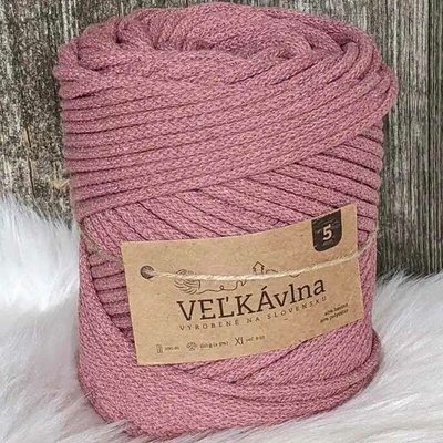 Velká vlna Špagát 3mm Starorůžová