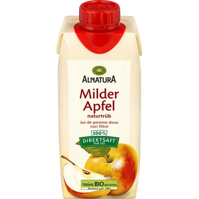 Alnatura Bio jemný jablečný džus přirozeně zakalený 330 ml