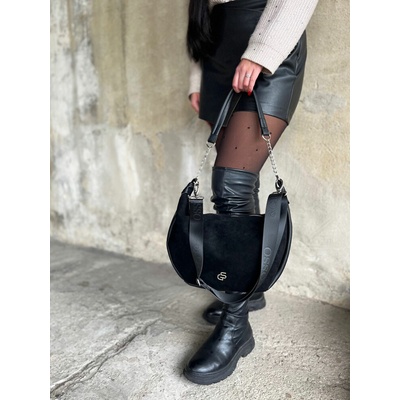 Grosso Čierna kabelka na rameno