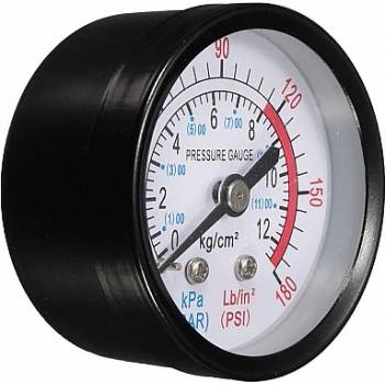 Манометър с резба 0-12 bar за компресор за въздух (Манометър с резба 0-12 bar за компресор за въздух)