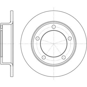 Brzdový kotúč REMSA 6257.00