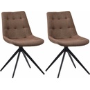 Design-Shop Merna samet tmavě modrá 2 ks