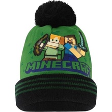 Zimná čiapka s brmbolcom Minecraft Alex a Steve