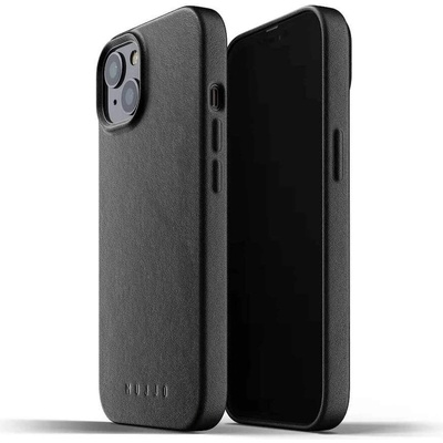 Mujjo Full Leather Case - кожен (естествена кожа) кейс за iPhone 13 Mini (черен)