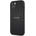 GUESS Saffiano PU Leather Hard Case - дизайнерски кожен кейс за iPhone 13 mini (черен)