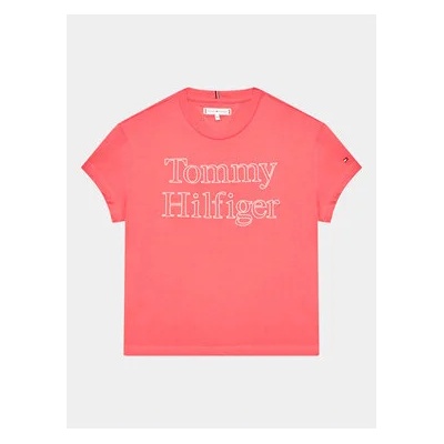 Tommy Hilfiger Тишърт KG0KG07264 D Розов Regular Fit (KG0KG07264 D)