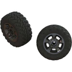 Arrma Колело Arrma с гума dBoots Ragnarok Mt, черен хром (2)