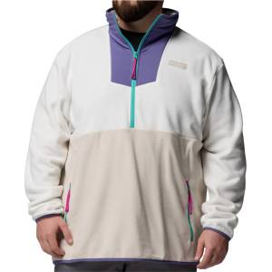 Columbia Мъжки поларен пуловер Columbia Sequoia Grove Half Zip Fleece Fleece jumper - Sea Salt / Stormwatch - размер XXL (005-5320-1415)