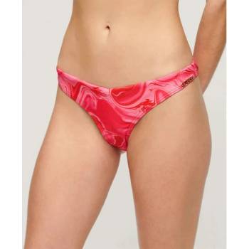 Superdry Print Cheeky bikini bottom - Pink (Malibu Pink Marble)