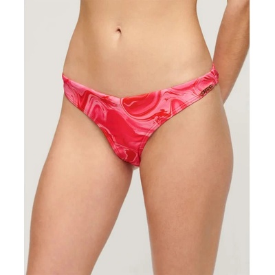 Superdry Print Cheeky bikini bottom - Pink (Malibu Pink Marble)