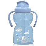 Lorelli Спортна бутилка с дръжки Lorelli - Animals, 325 ml, Moonlight Blue (10200770001)