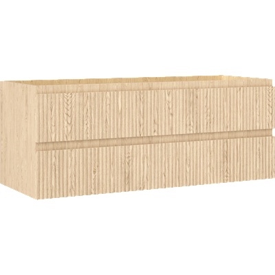 Mexen Rivel шкаф за баня под мивката 120 см, 2 чекмеджета, рифлен, дъб (91A20-12047-2-BFF81)