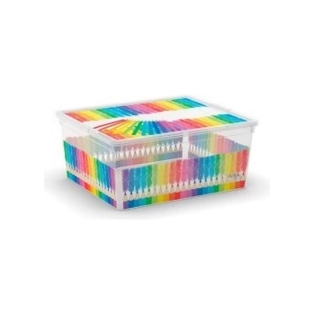 KIS Plastový úložný box C-Box Colours Arty M, 18 L
