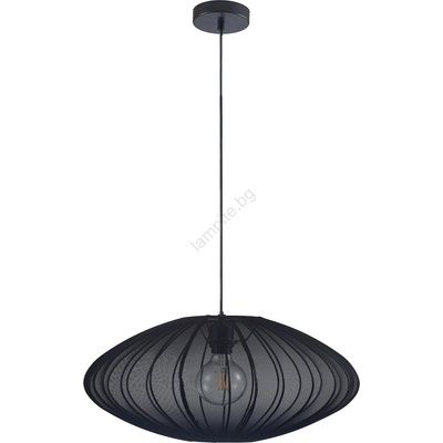 Polux Пендел KINU 1xE27/20W/230V Ø 50 см черен (SA2262)