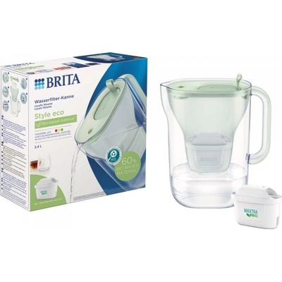 BRITA 1052237 воден филтър Воден филтър за кана 2, 4 Д Зелен, Прозрачен (128012)