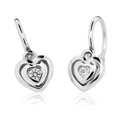 Cutie Jewellery dětské z bílého zlata C2177B CZ White