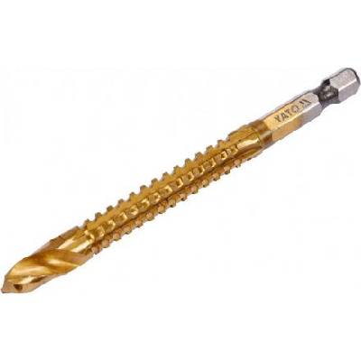 YATO Frézovací vrták na kov HSS-TIN 8 x 99 mm HEX - 1/4" (YT-44826)